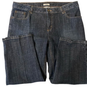 Liz & Co Stretch Capris Blue Jeans‎